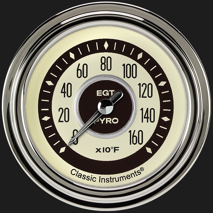 Classic Instruments NT398SLC - Nostalgia VT 2 5/8" Exhaust Gas Temp. Gauge Classic Instruments NT398SLC - Nostalgia VT 2 5/8" Exhaust Gas Temp. Gauge