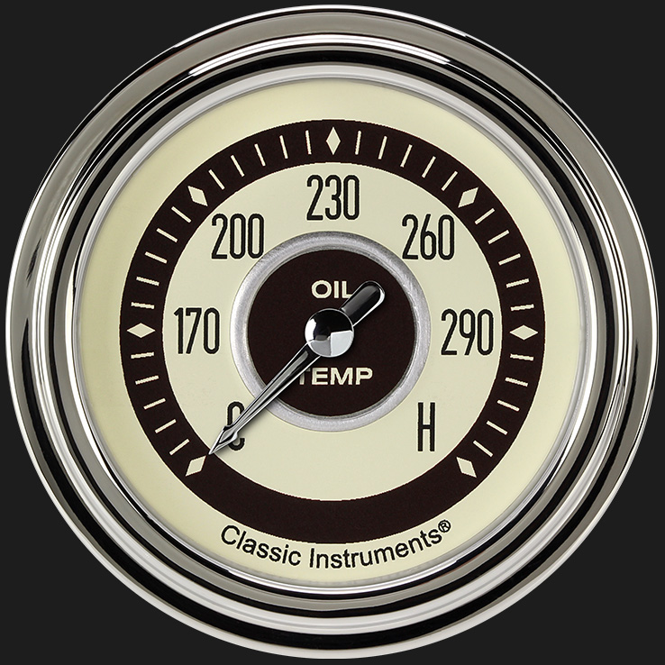 Classic Instruments NT328SLC - Nostalgia VT 2 5/8" Oil Temperature Gauge