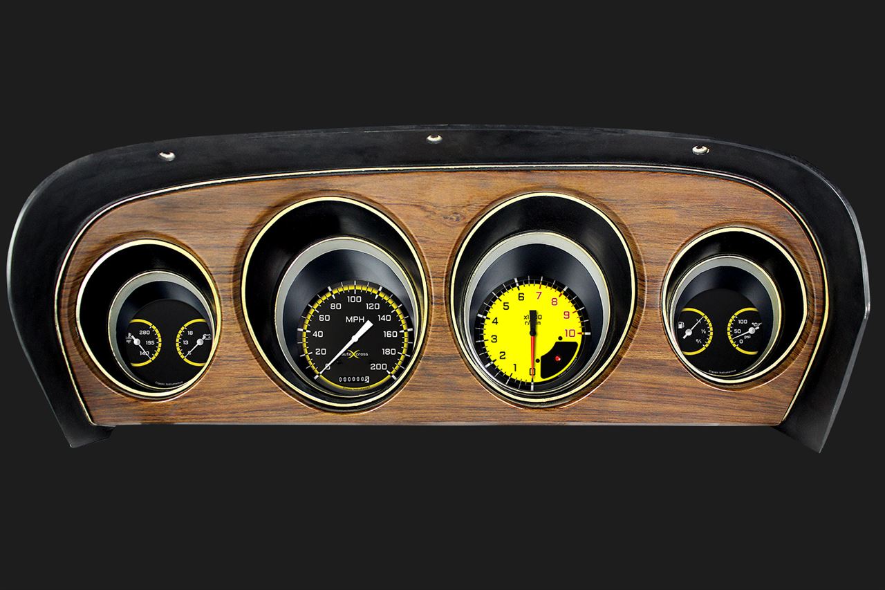 Classic Instruments MU69AXY - AutoCross Yellow 1969-70 Mustang Classic Instruments MU69AXY - AutoCross Yellow 1969-70 Mustang