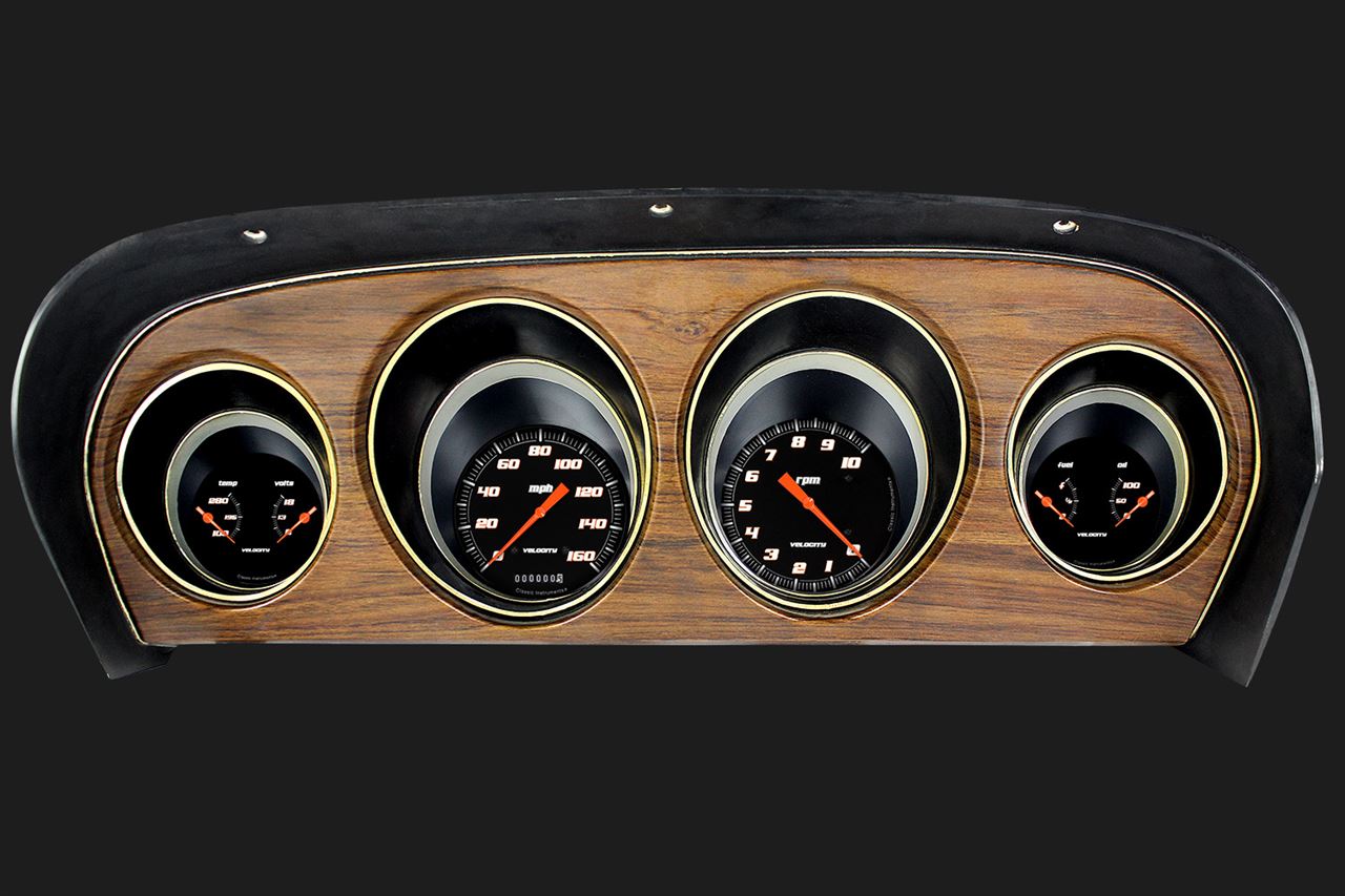 Classic Instruments MU69VSB - Velocity Black 1969-70 Mustang Classic Instruments MU69VSB - Velocity Black 1969-70 Mustang