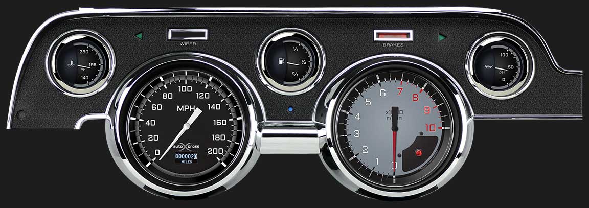 Classic Instruments MU67DAXG - AutoCross Gray 1967-68 Mustang Classic Instruments MU67DAXG - AutoCross Gray 1967-68 Mustang