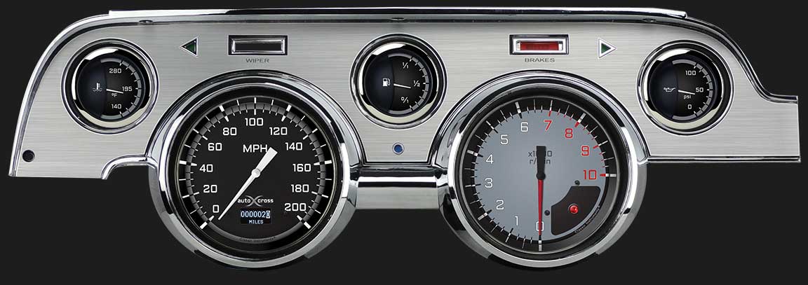 Classic Instruments MU67DAXGBA - AutoCross Gray 1967-68 Mustang Classic Instruments MU67DAXGBA - AutoCross Gray 1967-68 Mustang