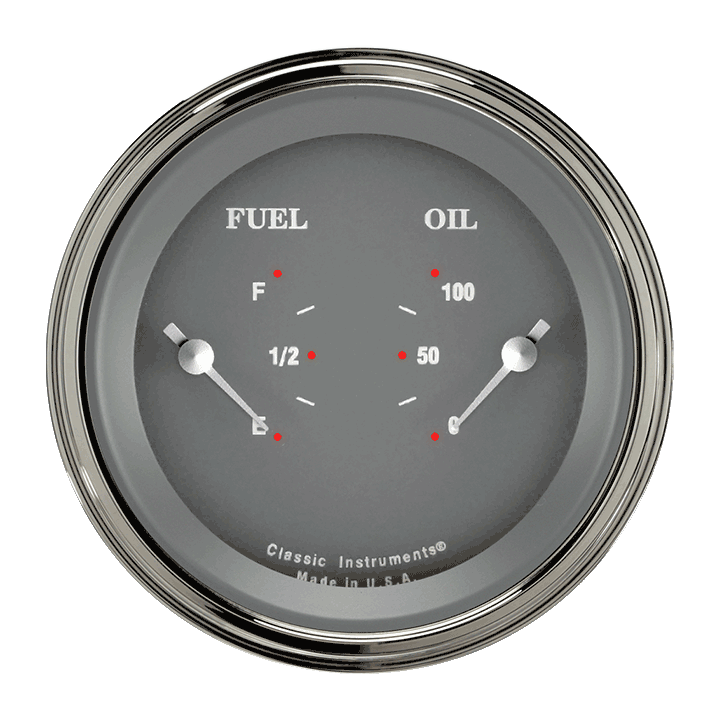 Classic Instruments SG72SLC - SG SERIES 3IN DUAL - FUEL & OIL