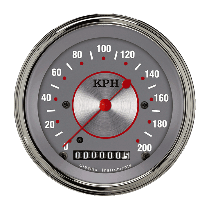 Classic Instruments SS59SLF - Silver Series 3 3/8" Speedometer Classic Instruments SS59SLF - Silver Series 3 3/8" Speedometer
