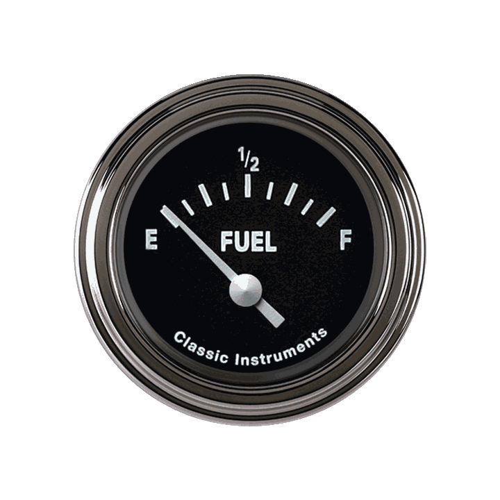 Classic Instruments TE12BSLF - Tetra Series, Black Fuel Gauge 0-90 Classic Instruments TE12BSLF - Tetra Series, Black Fuel Gauge 0-90