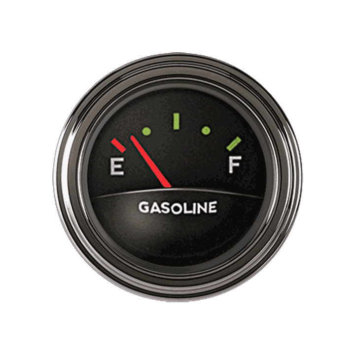 Classic Instruments TE14ASLF - Tetra Series, Authentic Fuel Gauge 0-30