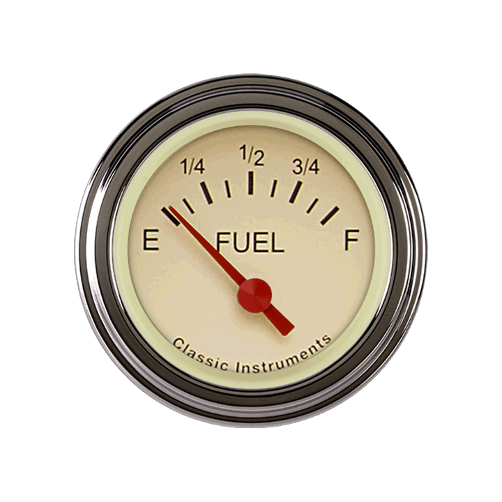 Classic Instruments TE14TSLC - TETRA 2IN TAN FUEL 0-30 Classic Instruments TE14TSLC - TETRA 2IN TAN FUEL 0-30