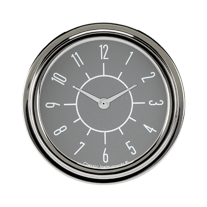 Classic Instruments SX92GSLF - 6-Pack Matching Gray 2 5/8" Clock