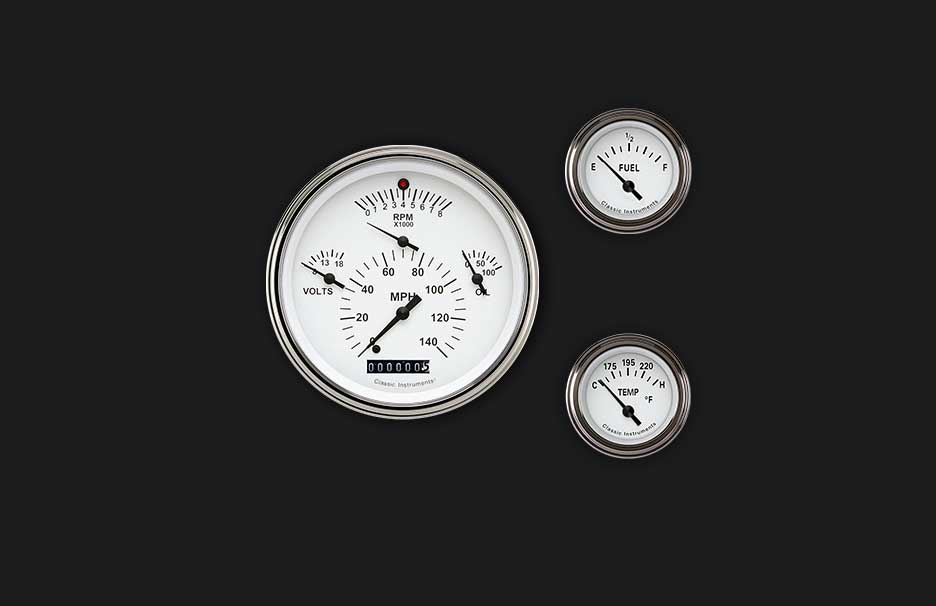 Classic Instruments TE01WSLC - TETRA 6 GAUTOGE WHITE-GM