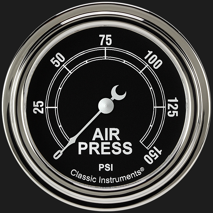 Classic Instruments TR318SLF - Traditional 2 5/8" Air Pressure Gauge Classic Instruments TR318SLF - Traditional 2 5/8" Air Pressure Gauge