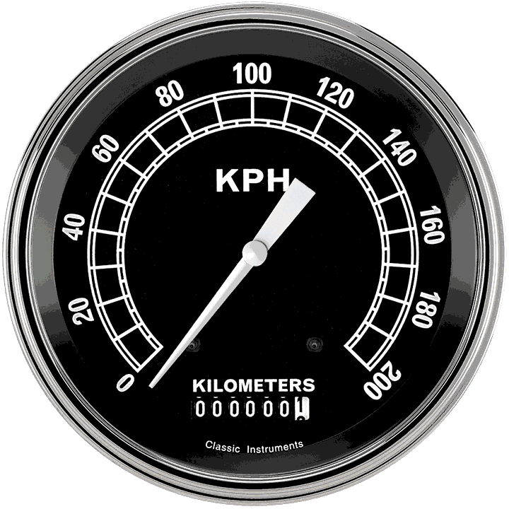 Classic Instruments TR58SLC - TRADITIONAL 5IN SPEEDO 200 KPH