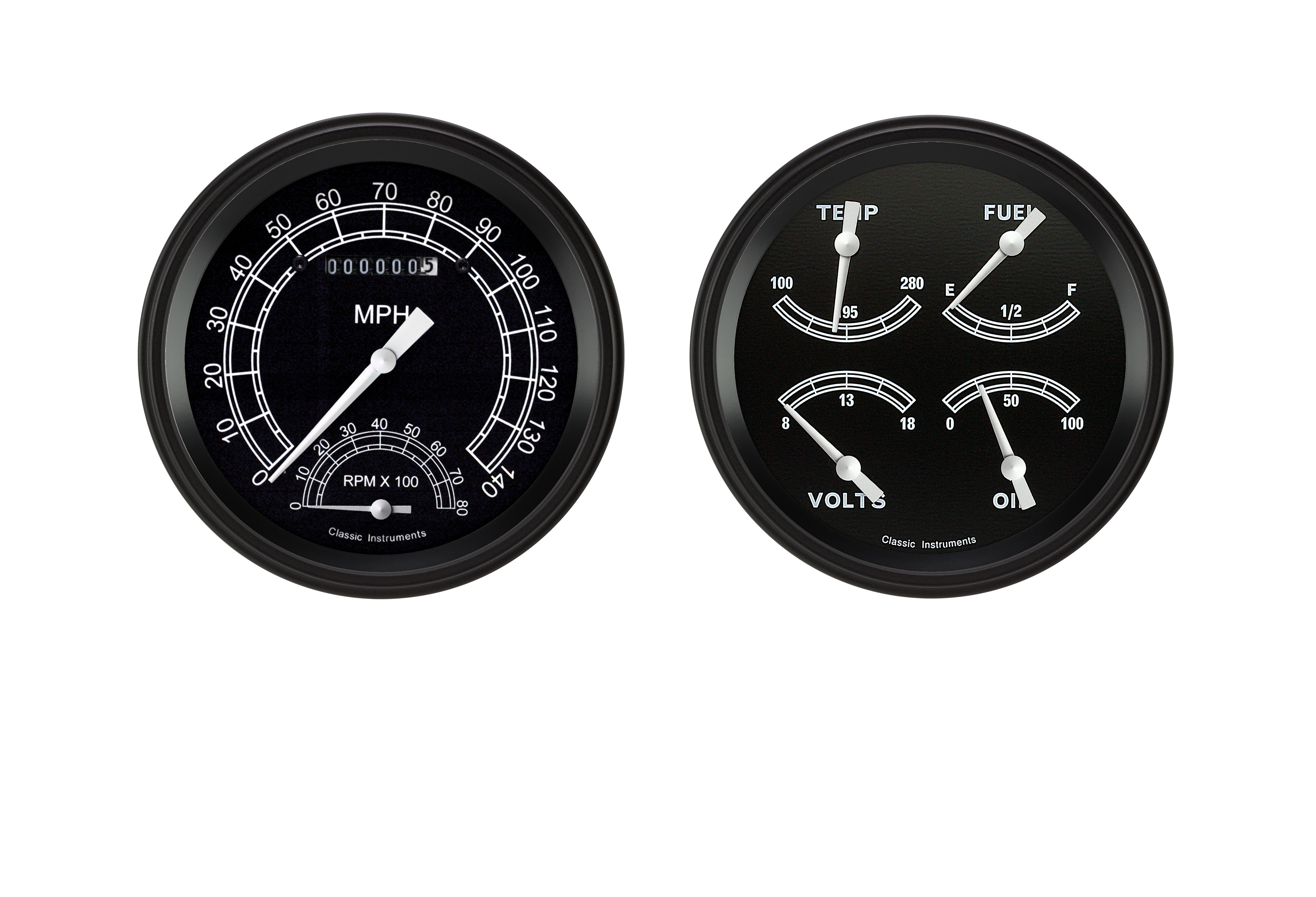 Classic Instruments TR62BLF - TRADITIONAL 5IN SPEEDTACH & QUAD-GM Classic Instruments TR62BLF - TRADITIONAL 5IN SPEEDTACH & QUAD-GM