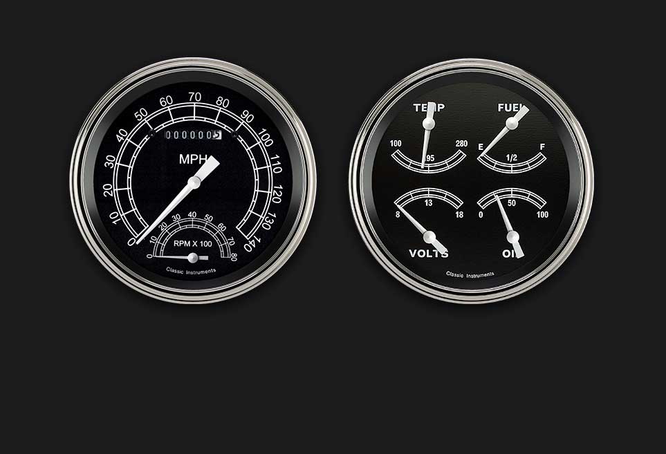 Classic Instruments TR62SLC - TRADITIONAL 5IN SPEEDTACH & QUAD-GM Classic Instruments TR62SLC - TRADITIONAL 5IN SPEEDTACH & QUAD-GM