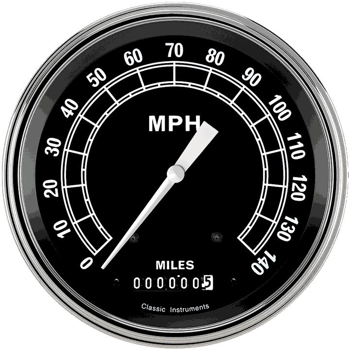 Classic Instruments TR56SLC - TRADITIONAL 5IN SPEEDO 140 MPH Classic Instruments TR56SLC - TRADITIONAL 5IN SPEEDO 140 MPH