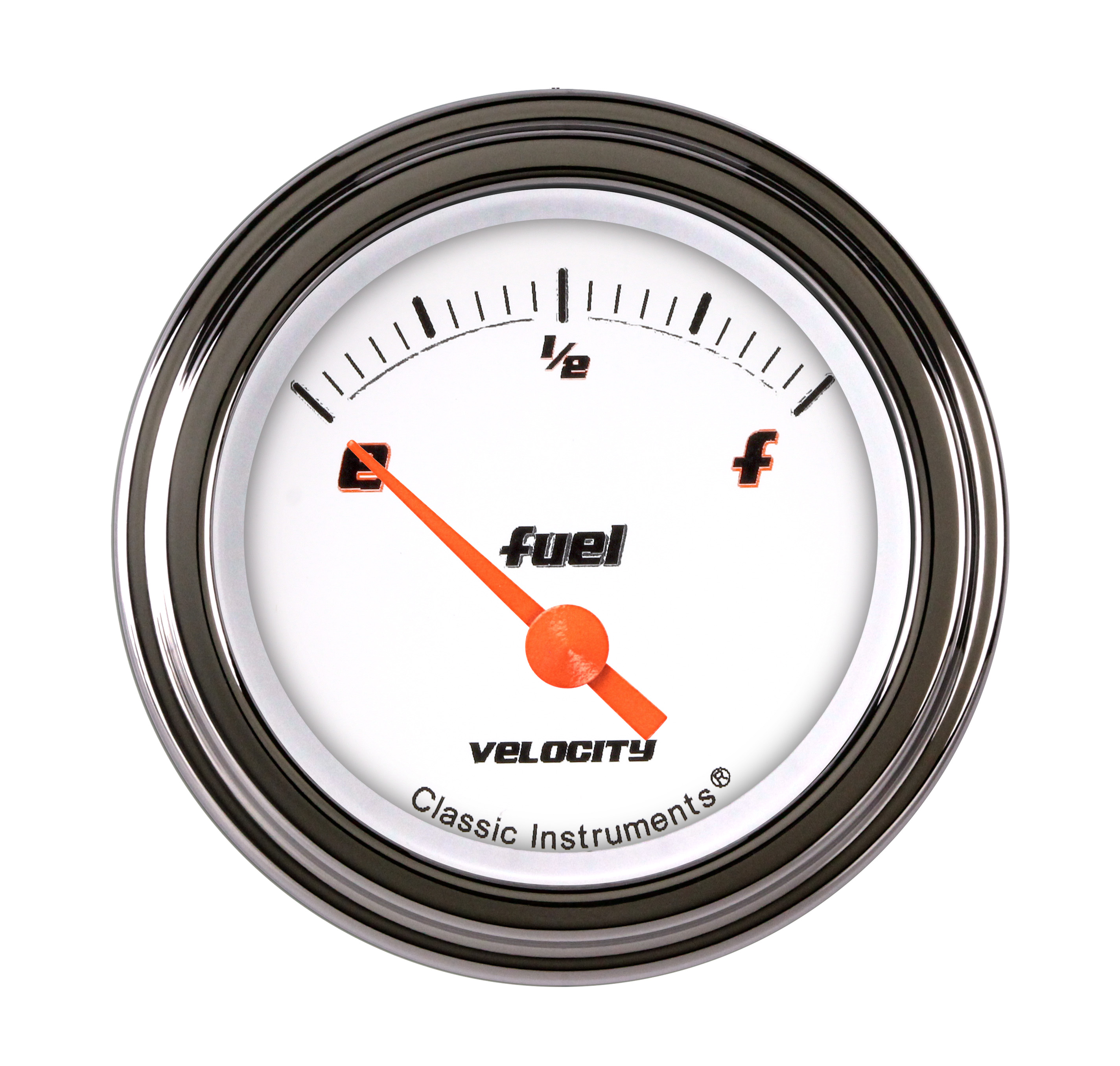 Classic Instruments VS09WSLC - VELOCITY WHITE 2IN FUEL 240-33 Classic Instruments VS09WSLC - VELOCITY WHITE 2IN FUEL 240-33
