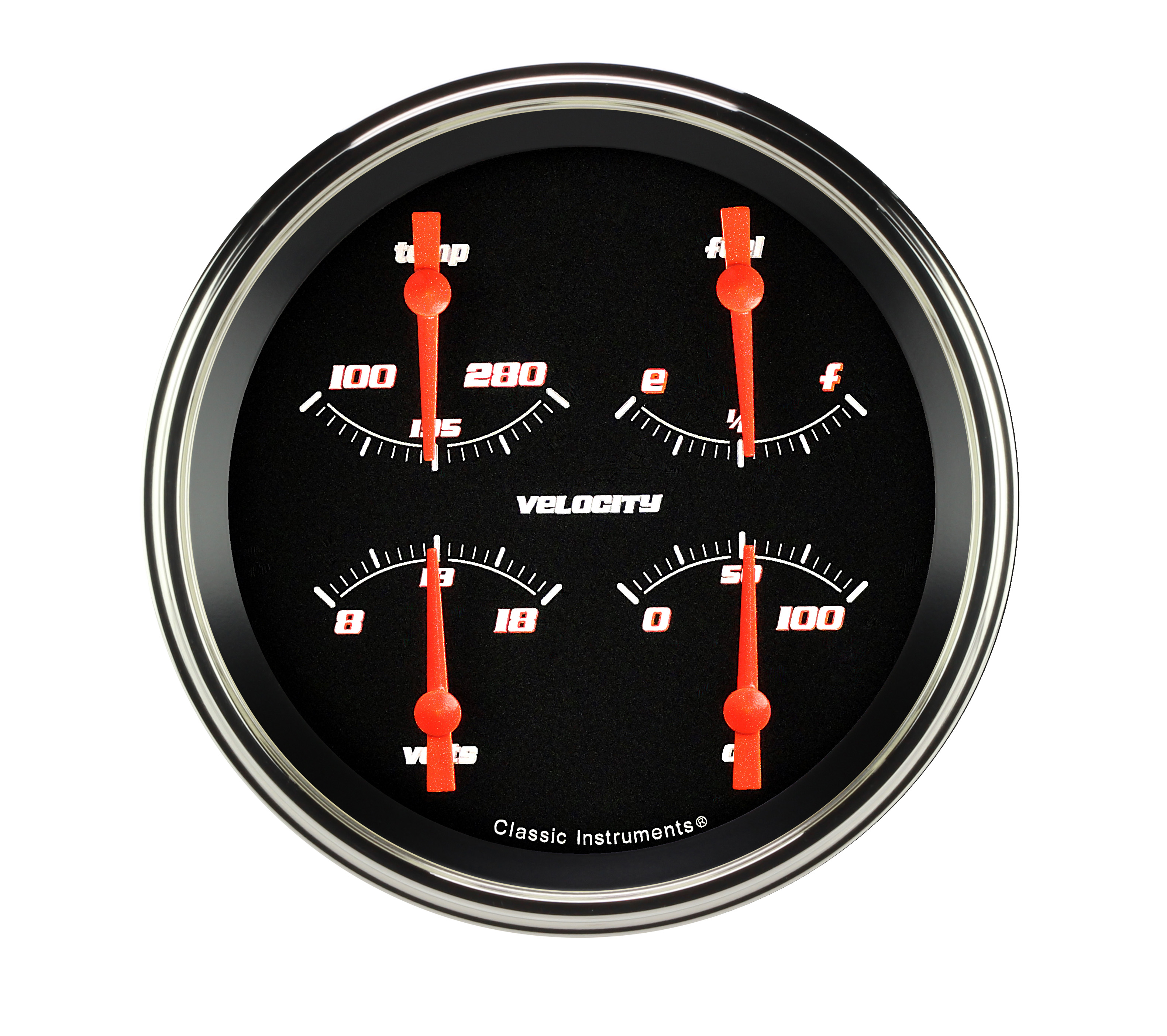 Classic Instruments VS31BSLF - VELOCITY BLACK 5IN QUAD 0-30ohm