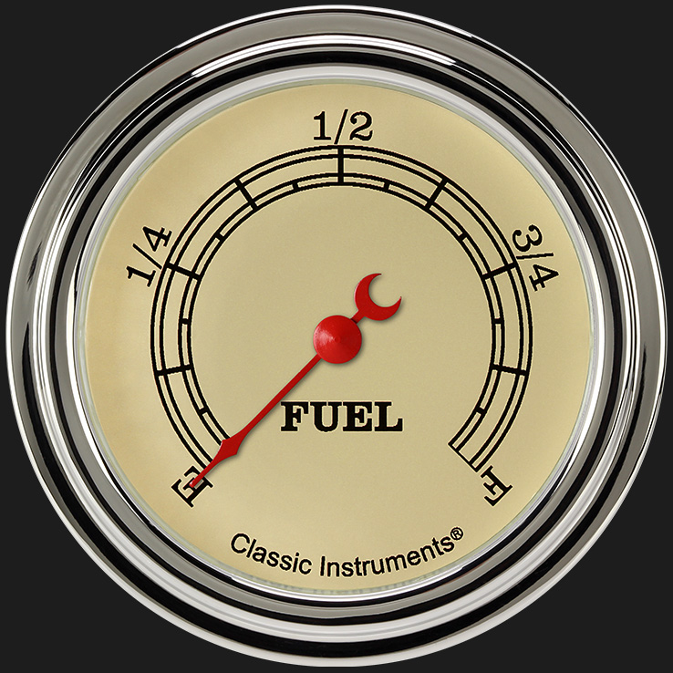 Classic Instruments VT309SLF - Vintage 2 5/8" Fuel Gauge Classic Instruments VT309SLF - Vintage 2 5/8" Fuel Gauge
