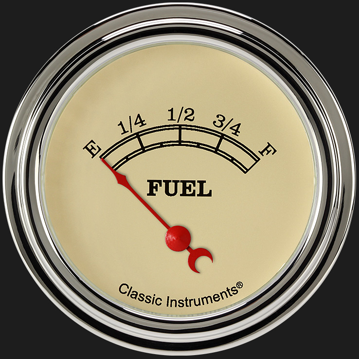 Classic Instruments VT212SLF - Vintage 2 5/8" Fuel Gauge