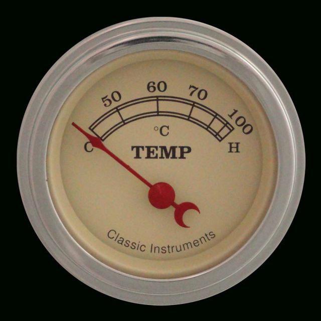 Classic Instruments VT25SLF - Vintage 2 1/8" Temp, Centigrade Classic Instruments VT25SLF - Vintage 2 1/8" Temp, Centigrade