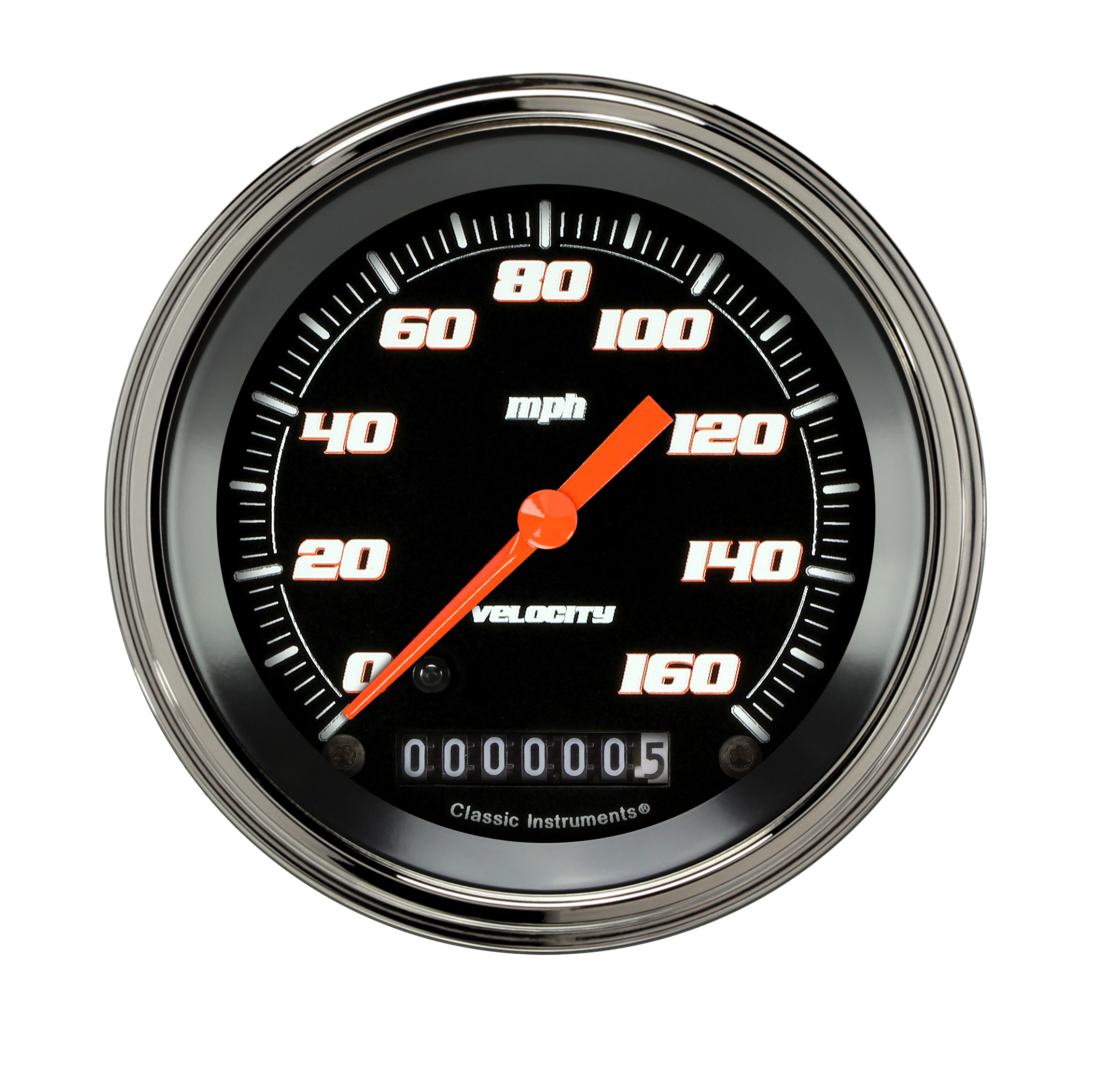 Classic Instruments VS55BSLF - VELOCITY BLACK 3IN SPEEDO 160MPH Classic Instruments VS55BSLF - VELOCITY BLACK 3IN SPEEDO 160MPH