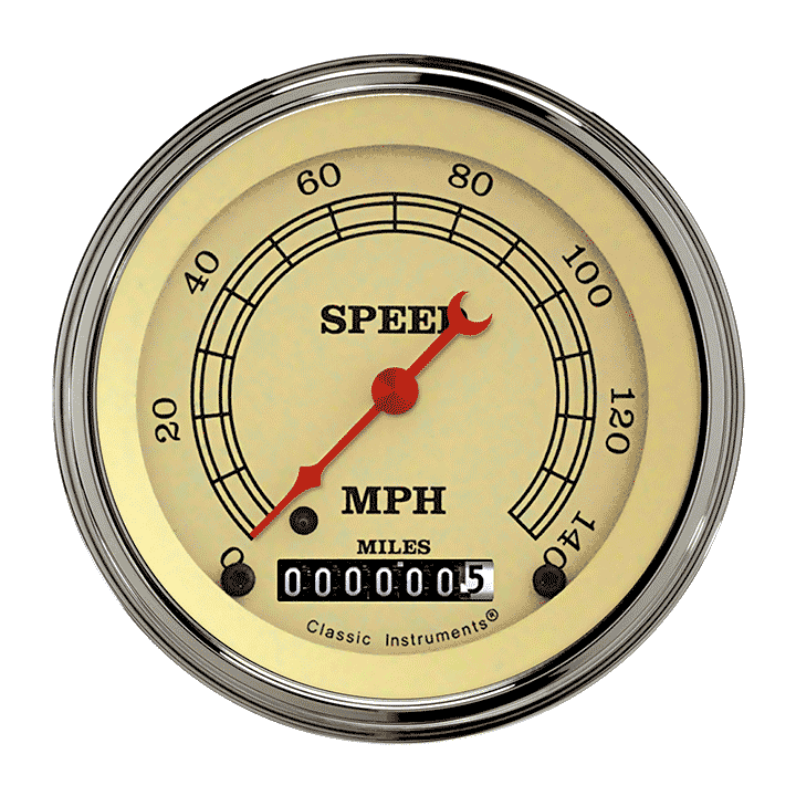 Classic Instruments VT55SLC - VINTAGE 3IN SPEEDO 140 MPH
