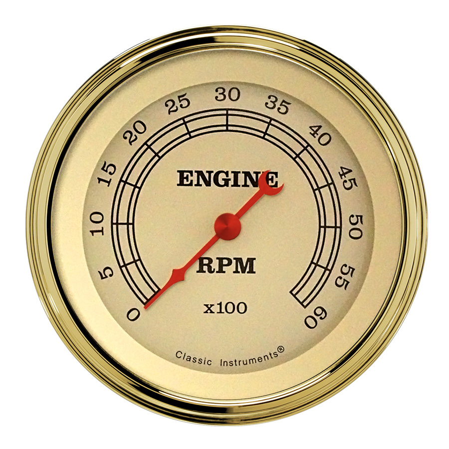 Classic Instruments VT60GLC - VINTAGE 3IN TACH 6000 RPM Classic Instruments VT60GLC - VINTAGE 3IN TACH 6000 RPM