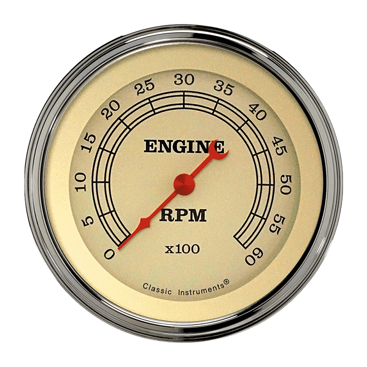 Classic Instruments VT60SLC - VINTAGE 3IN TACH 6000 RPM Classic Instruments VT60SLC - VINTAGE 3IN TACH 6000 RPM