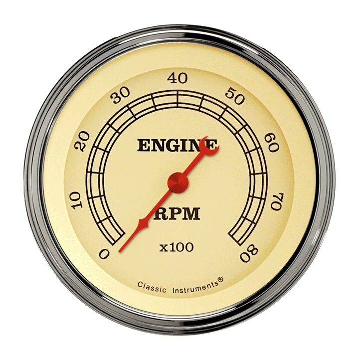 Classic Instruments VT80SLC - VINTAGE 3IN TACH 8000 RPM Classic Instruments VT80SLC - VINTAGE 3IN TACH 8000 RPM
