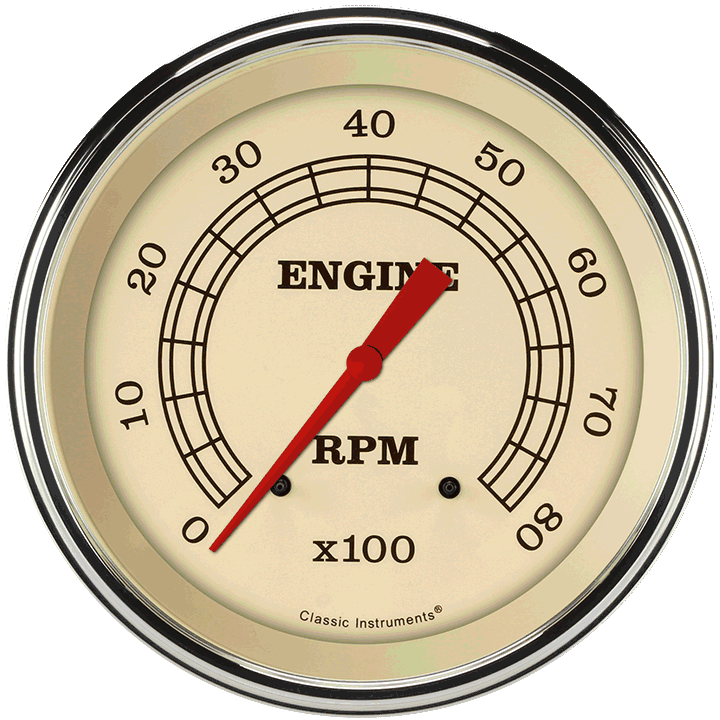 Classic Instruments VT71SLC - VINTAGE 5IN TACH 8000 RPM