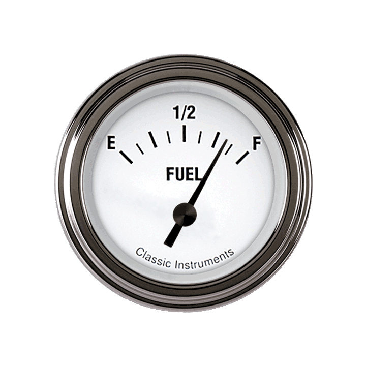 Classic Instruments WH12SLC - WHITE HOT 2IN FUEL 0-90