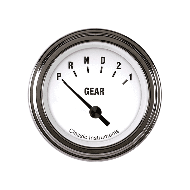 Classic Instruments WH07SLF - White Hot 2 1/8" Gear Indicator Classic Instruments WH07SLF - White Hot 2 1/8" Gear Indicator