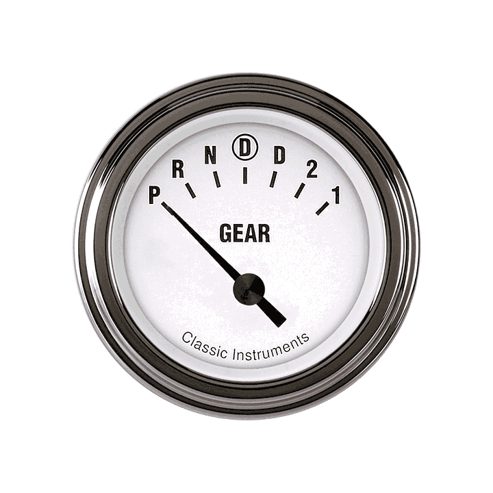 Classic Instruments WH06SLF - White Hot 2 1/8" Gear Indicator Classic Instruments WH06SLF - White Hot 2 1/8" Gear Indicator