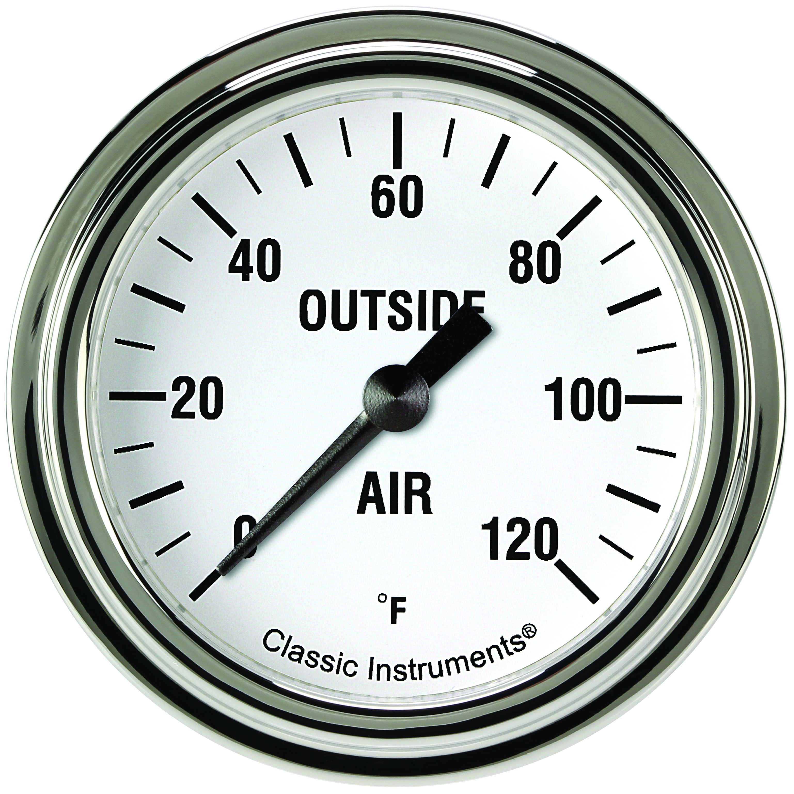 Classic Instruments WH399SLF - White Hot 2 5/8" External Air Temp. Gauge Classic Instruments WH399SLF - White Hot 2 5/8" External Air Temp. Gauge