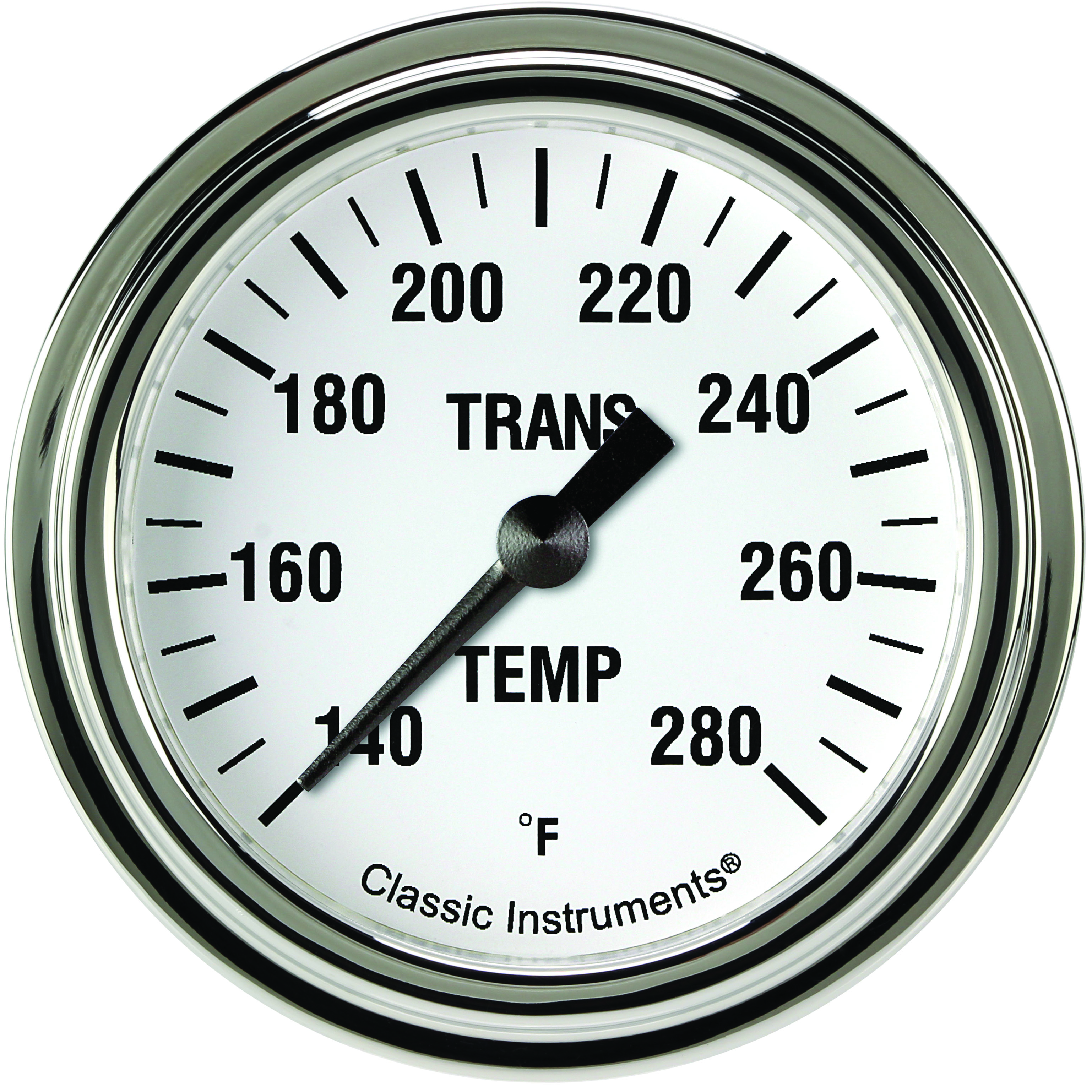 Classic Instruments WH327SLF - White Hot 2 5/8" Transmission Temperature Gauge