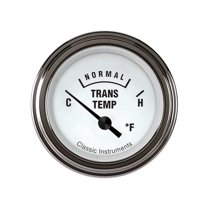 Classic Instruments WH27SLF - White Hot 2 1/8" Transmission Temp