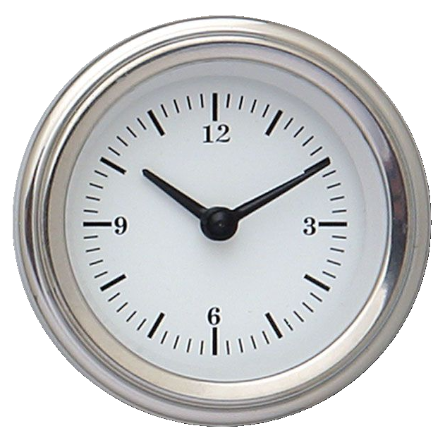 Classic Instruments WH90SLF - White Hot 2 1/8" Clock Classic Instruments WH90SLF - White Hot 2 1/8" Clock