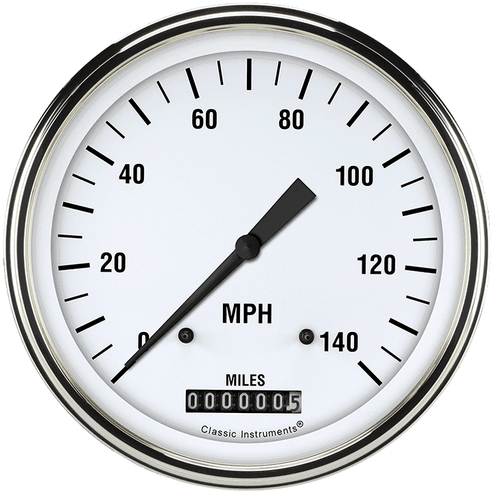 Classic Instruments WH56SLF - White Hot 4 5/8" Speedometer Classic Instruments WH56SLF - White Hot 4 5/8" Speedometer