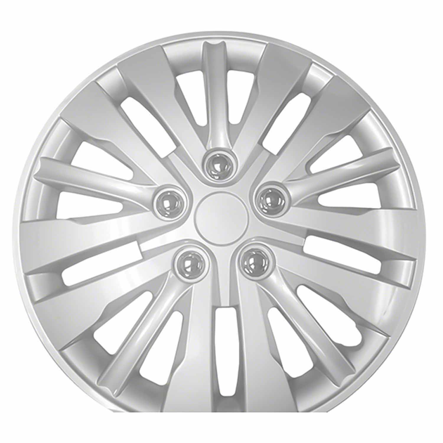 Coast To Coast IWC102815S - Wheel Cover 15 Inch 15 Spoke Silver Color Set Of 4