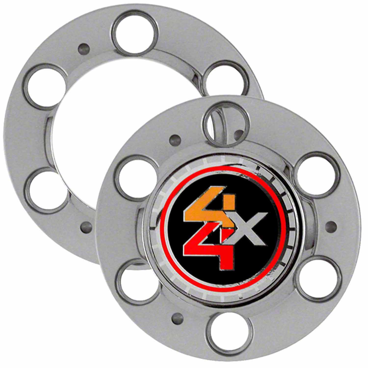 Coast To Coast IWCC2040 - Wheel Center Cap Chrome 4X4 Logo On 2 Aluminum Set Of 4