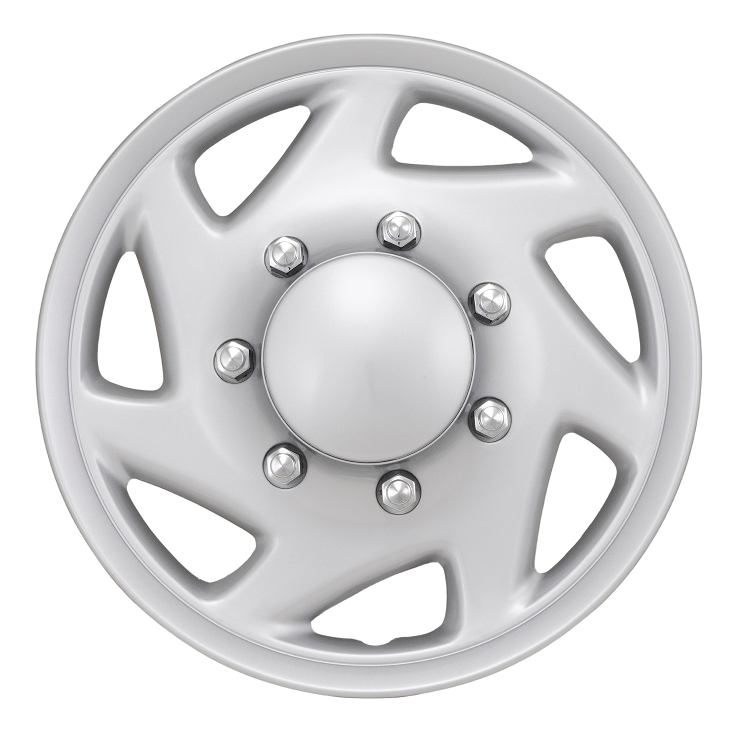 Coast To Coast IWCB9416S - 16 Inch 7 Spoke Painted Silver ABS Plastic Set Of 4 Coast To Coast IWCB9416S - 16 Inch 7 Spoke Painted Silver ABS Plastic Set Of 4