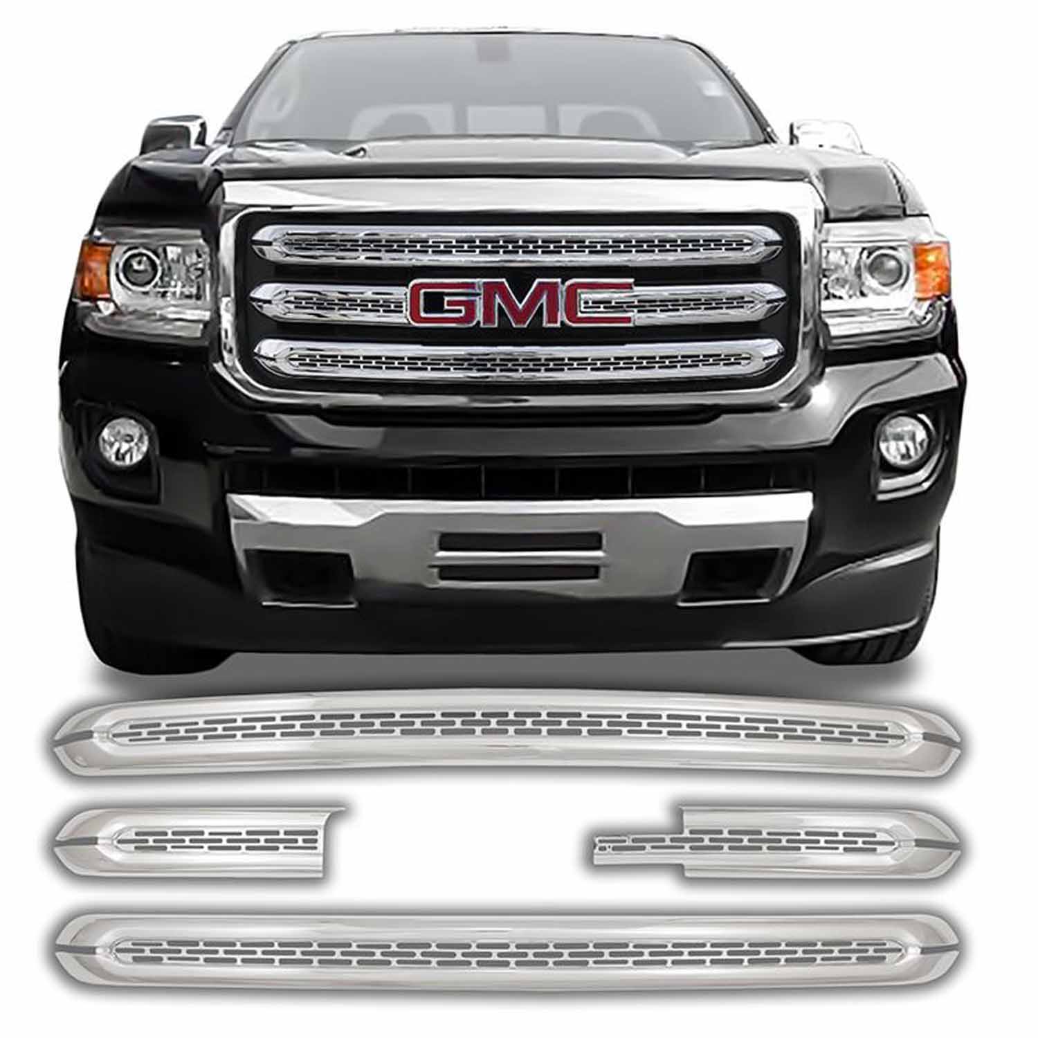 Coast To Coast IWCGI142 - Grille Insert Overlay Mesh 4 Pc Chrome ABS