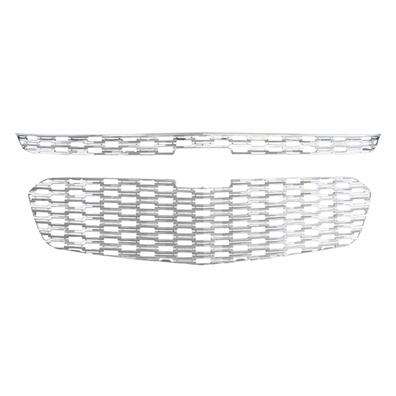 Coast To Coast IWCGI128 - Grille Insert Overlay Honeycomb 2 Pc Chrome ABS Coast To Coast IWCGI128 - Grille Insert Overlay Honeycomb 2 Pc Chrome ABS