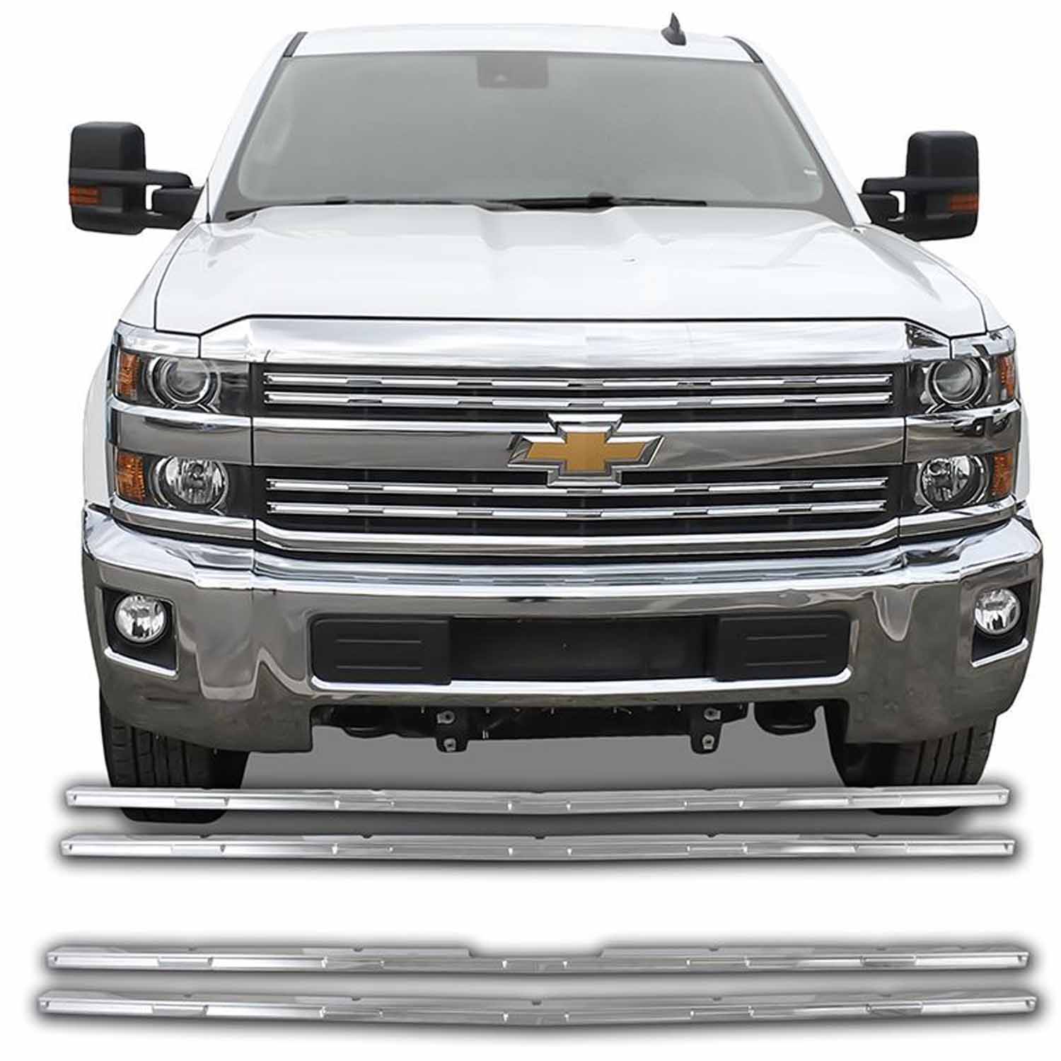 Coast To Coast IWCGI132 - Grille Insert Overlay 4 Piece Chrome Plated ABS