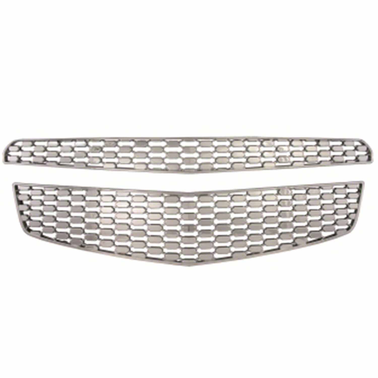 Coast To Coast IWCGI82X - Grille Insert Overlay Honeycomb 2 Piece Chrome ABS