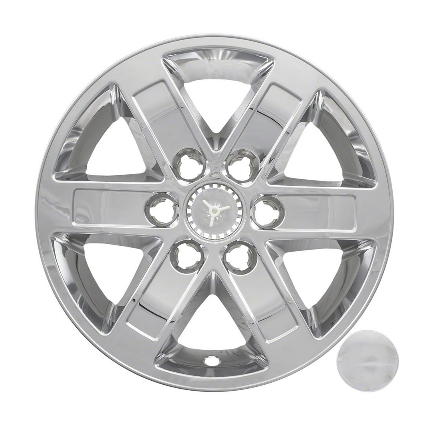 Coast To Coast IWCIMP358X - Wheel Cover 17 Inch 6 Spoke Chrome Set Of 4