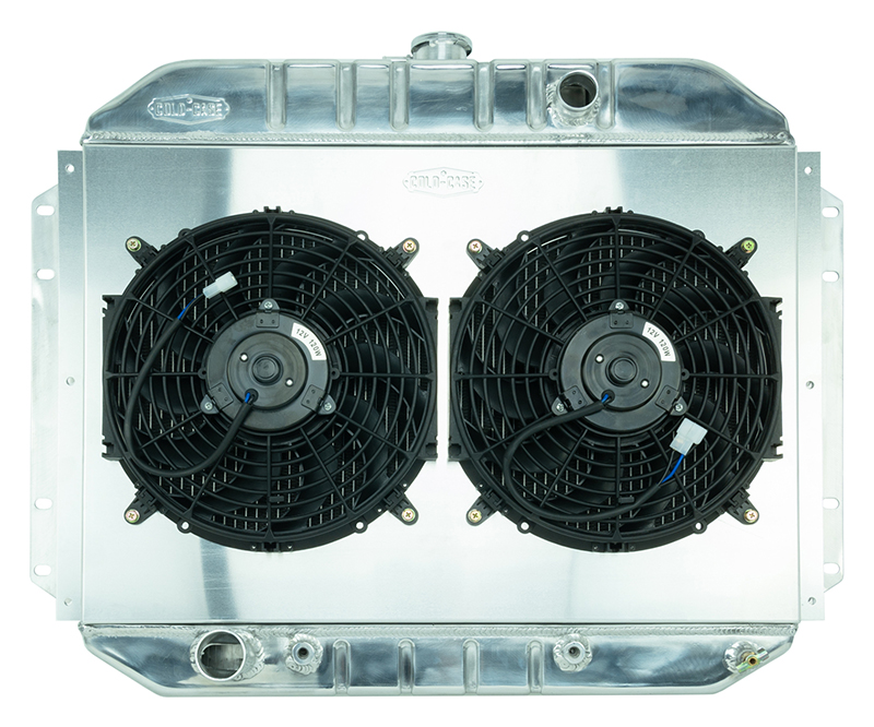 Cold Case Radiators FOT577AK - 61-64 Ford F-100 Aluminum Performance Radiator and Dual 12 Inch Fan Kit Cold Case Radiators FOT577AK - 61-64 Ford F-100 Aluminum Performance Radiator and Dual 12 Inch Fan Kit