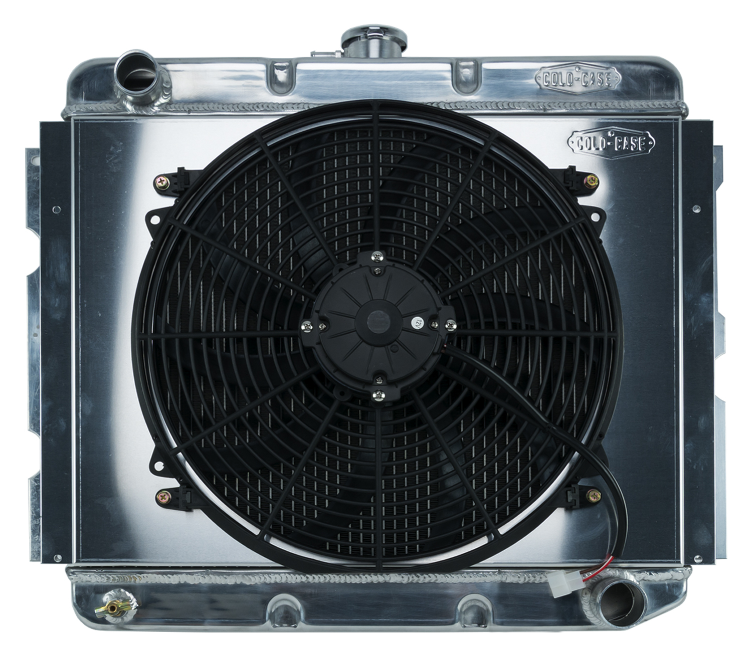 Cold Case Radiators MOP752K - 68-73 B,C,E Body BB Aluminum Performance Radiator And 16 Inch Fan Kit MT 16x22.75 Inch Cold Case Radiators MOP752K - 68-73 B,C,E Body BB Aluminum Performance Radiator And 16 Inch Fan Kit MT 16x22.75 Inch