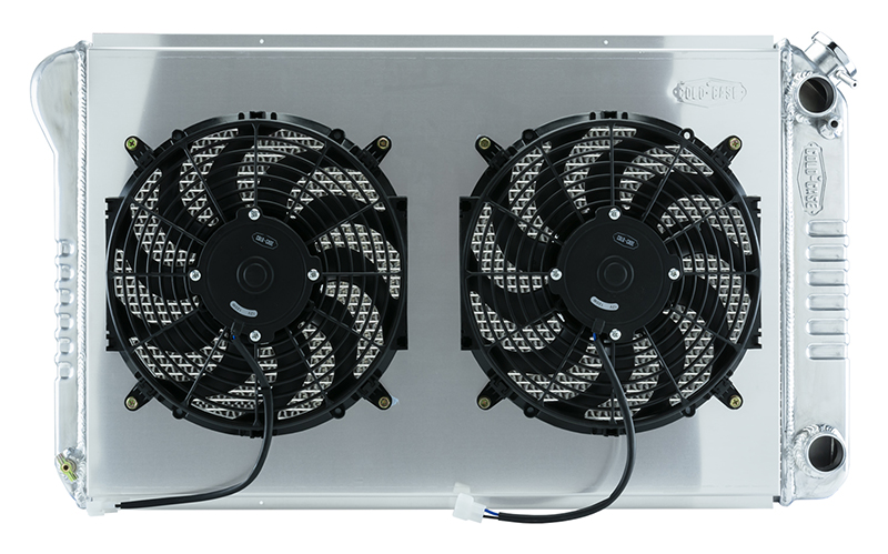 Cold Case Radiators GMA546ASK - 68-77 A-Body LS SWAP Aluminum Radiator And Dual 14 Inch Fans