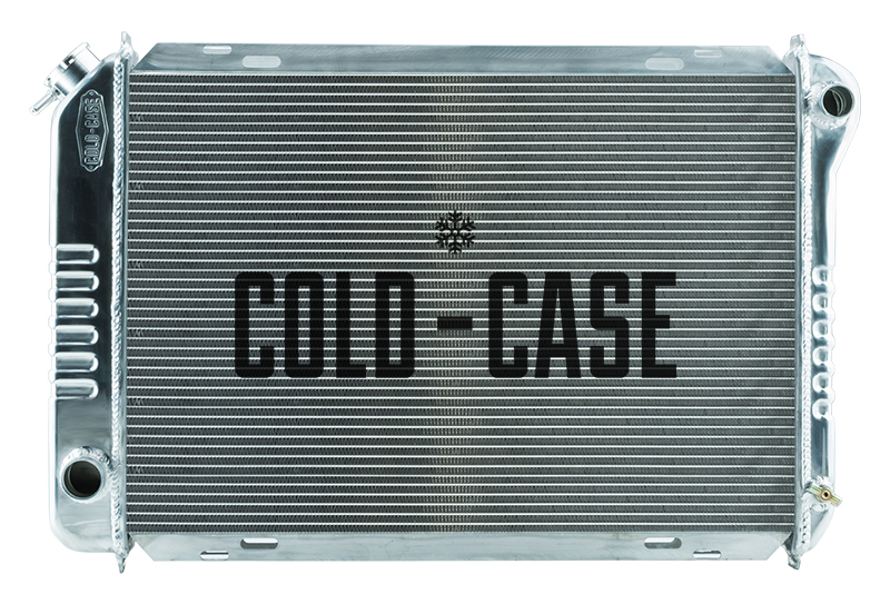 Cold Case Radiators LMM570-1 - 1987-1993 Ford Mustang Aluminum Radiator with 2 Rows of 1 Inch Tubes Manual Transmission