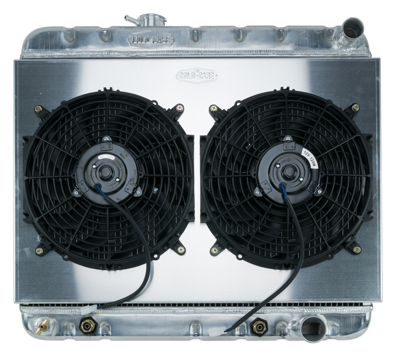 Cold Case Radiators GPG22AK - 64-65 GTO w/ AC AT Aluminum Performance Radiator Dual Fan Kit Cold Cae Radiators